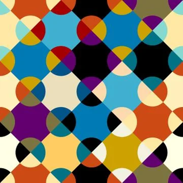 Seamless polka dot pattern Stock Illustration