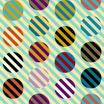 Seamless polka dot pattern Illustrazione stock