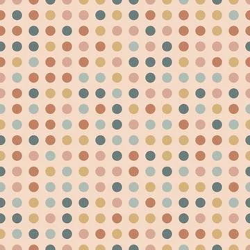 Seamless polka dot pattern. Stock Illustration