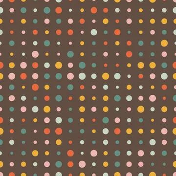 Seamless polka dot pattern. Stock Illustration