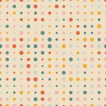 Seamless polka dot pattern. Stock Illustration