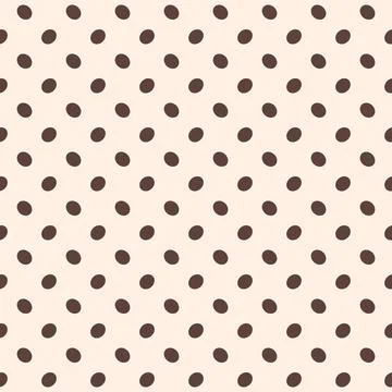 Seamless polka dot pattern, vector illustration. retro background. Stock Illustration