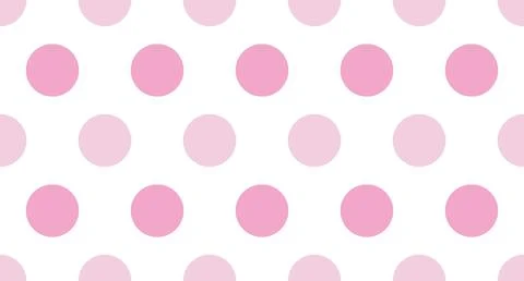 Seamless polka dot pattern. Vector repeating texture. Polka dot with color .. Stock Illustration