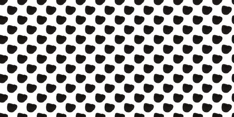 Seamless polka dot pattern: Vector illustration with small black freeform dots Stock Illustration