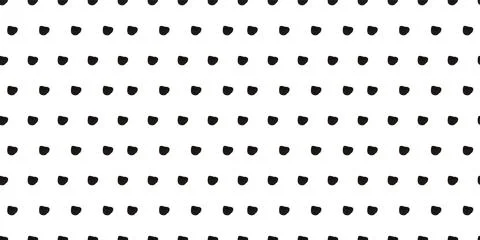 Seamless polka dot pattern: Vector illustration with small black freeform dots Stock Illustration
