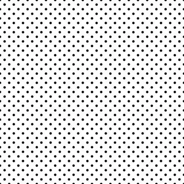 Seamless polka dot pattern on a white background Stock Illustration