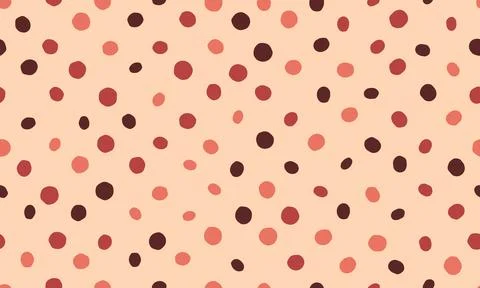 Seamless polka dot vector with geometric circles, perfect for fabric prints.. Stock Illustration