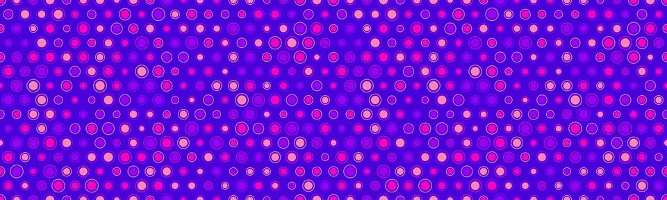 Seamless polka dot vector with geometric circles, perfect for fabric prints.. Stock Illustration