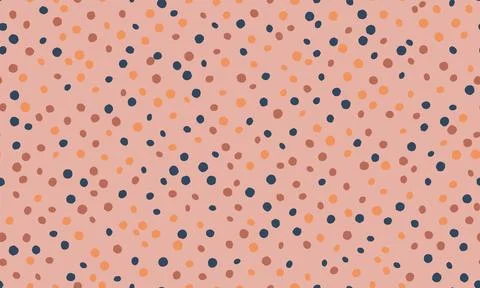 Seamless polka dot vector with geometric circles, perfect for fabric prints.. Stockillustratie