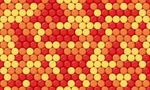 Seamless polka dot vector with geometric circles, perfect for fabric prints.. Illustrazione stock
