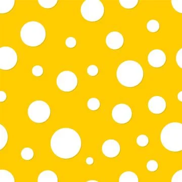 Seamless polka dot yellow background Stock Illustration