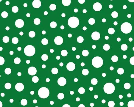 Seamless polka dots pattern background. Pakistan Independence Day concept Stock Illustration