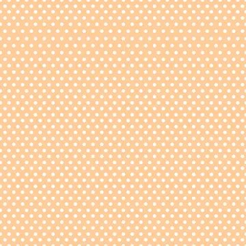 Seamless polka dots vector pattern. Small white dots on a beige background Illustrazione stock