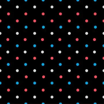 Seamless polka Stock Illustration