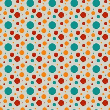 Seamless polkadot pattern. Seamless pattern. Stock Illustration