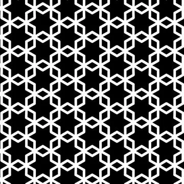Seamless polygonal pattern isolated on black background. Luxury polygon Stock Illustration