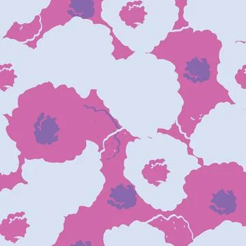 Seamless pop art flowers pattern  background , greeting card or fabric Stock Illustration