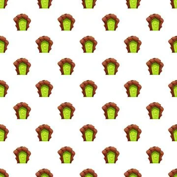 Seamless portal pattern creating fantasy game background イラスト素材