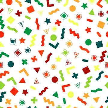 Seamless primitive geometric patterns for tissue and postcards Illustrazione stock