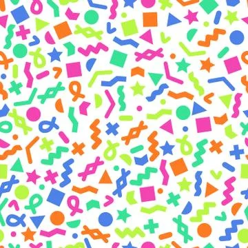 Seamless primitive geometric patterns for tissue and postcards Illustrazione stock