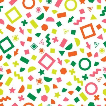 Seamless primitive geometric patterns for tissue and postcards Illustrazione stock