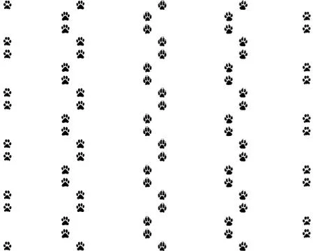 Seamless prints of paws Stock Illustration