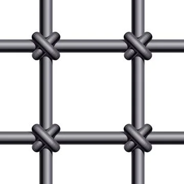 Seamless prison bars Stock Illustration