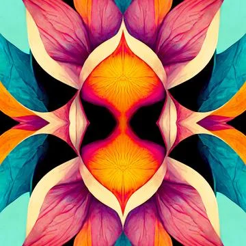 Seamless psychedelic and trippy pattern for background Stock Illustration