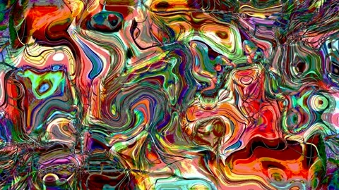 Seamless Psychedelic Loop – Abstract Colorful Swirling Background Stock Footage 279583907