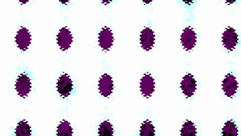 Seamless Psychedelic Purple Oval Geometric Abstract Background Pattern Vide.. Stock Footage 333437832