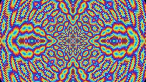 Seamless Psychedelic Radial Pattern Hypn... | Stock Video | Pond5