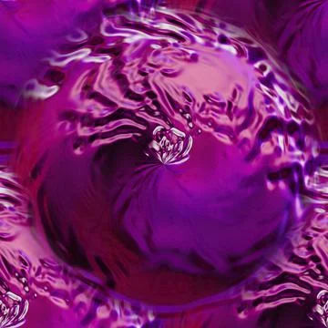 Seamless purple background with round textures. Beautiful wavy abstraction.  Stock Illustration