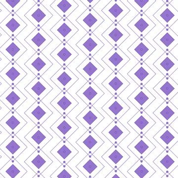 Seamless purple diamond pattern with intersecting lines Stock Illustration