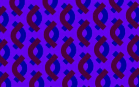Seamless Purple Geometric Pattern With Retro Curves And Diamond Accents For.. Illustrazione stock