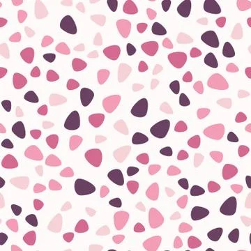 Seamless purple monochrome terrazzo texture pattern background Stock Illustration