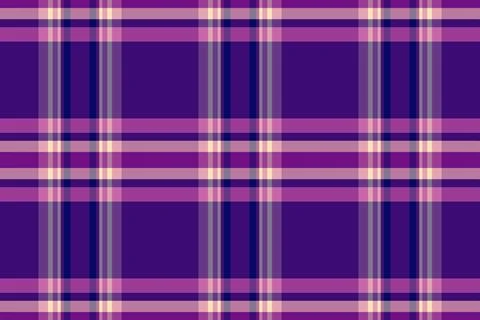 A seamless purple plaid pattern featuring a classic tartan grid design. This  Illustrazione stock