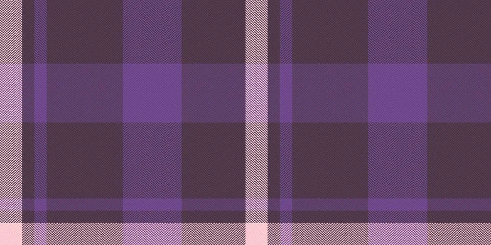 A seamless purple plaid pattern featuring a sophisticated herringbone texture Stock Illustration