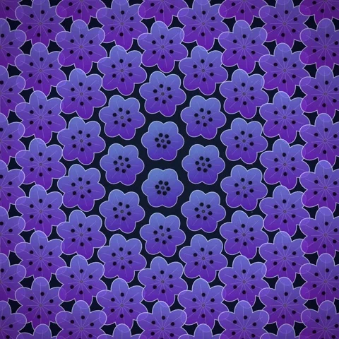 Seamless purple polka dot geometric pattern background texture Stock Footage 345690521