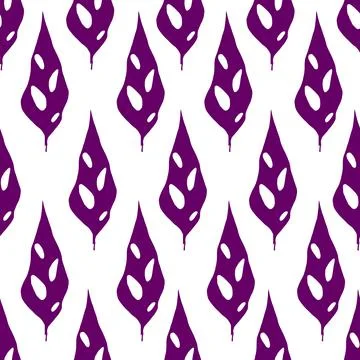 Seamless purple symmetrical repeat pattern on white background, texture 스톡 일러스트
