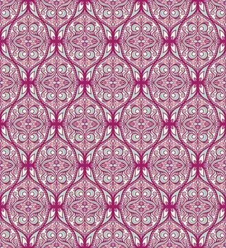 Seamless purple turquoise pattern Illustrazione stock