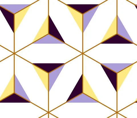 Seamless pyramid pattern on a white background volumetric vector Stock Illustration