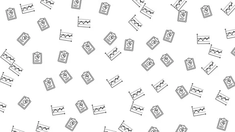 Seamless Quality Assurance Pattern with Data Analytics and Report Icons Stock Footage 346186192