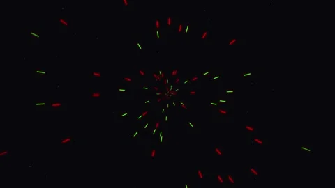 Seamless Quantum Tunnel Loop in Rainbow Prism Palette - 4K UHD Stock Footage 340274100