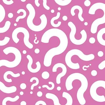 Seamless Question Mark Background Pattern Stock Illustration
