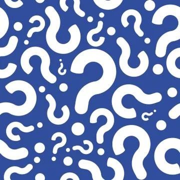 Seamless Question Mark Conversation Background Stock Illustration