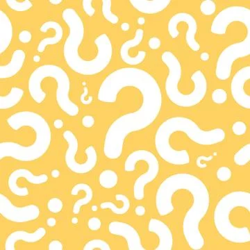Seamless Question Mark Dialog Background Stock Illustration