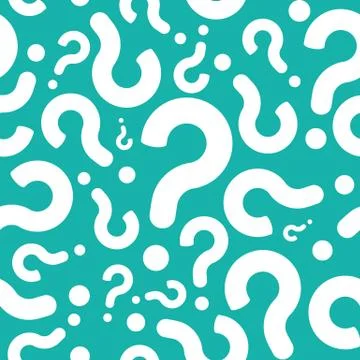 Seamless Question Mark Doubt Background Stock Illustration