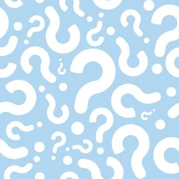 Seamless Question Mark Faq Pattern Illustrazione stock