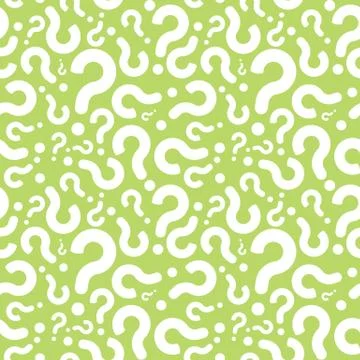 Seamless Question Mark Mistery Pattern Stock Illustration