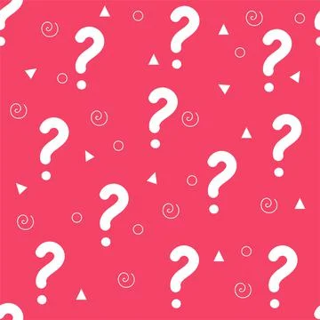 Seamless question pattern and background vector illustration . Seamless textu Illustrazione stock